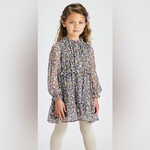 MAYORAL Floral Print Long Sleeve Dress - 2